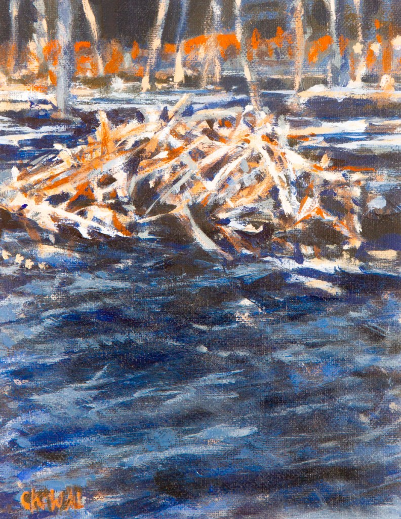 Painting: Beaver-Lodge