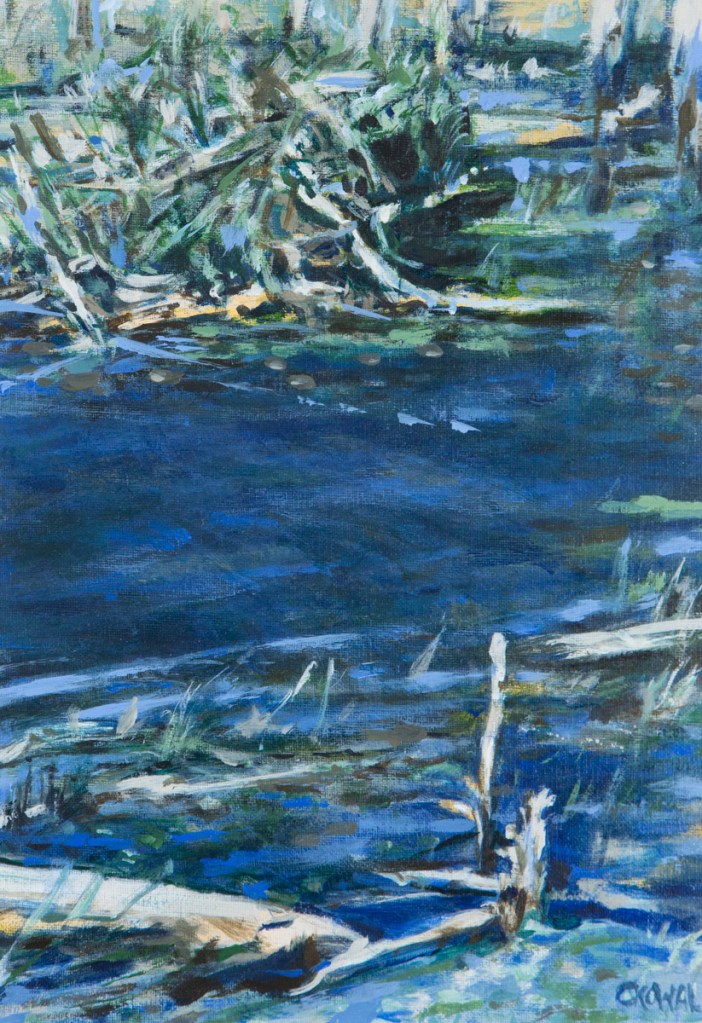 Painting: Beaver-Lodge