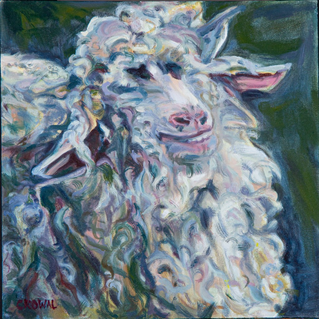 Paintng: Goat Face Cloud